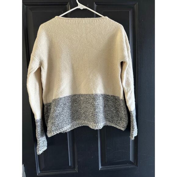 Vince Colorblock Boat Neck Wool Cashmere Silk Blend Sweater Size Small - Picture 7 of 9